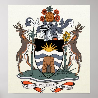 Antigua And Barbuda Coat of Arms detail Posters by representmycountry