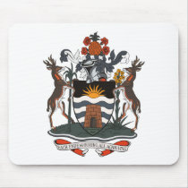 Antigua And Barbuda Coat of Arms Mousepad by FlagTshirts Antigua And Barbuda Coat of Arms Mousepad