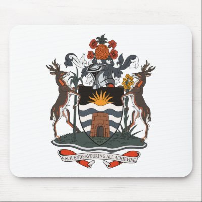 Antigua And Barbuda Coat of Arms Mousepad by FlagTshirts