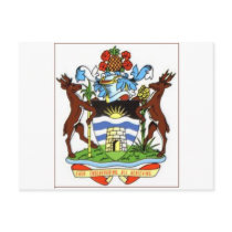 Antigua and Barbuda coat of arms postcards