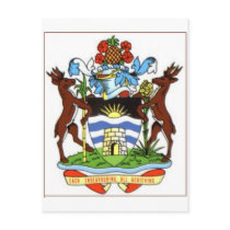 Antigua and Barbuda coat of arms postcards