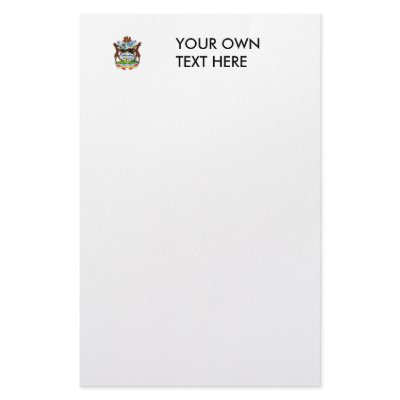 Antigua and Barbuda Coat of Arms Stationery by flagshirts