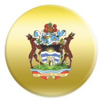 Antigua and Barbuda Coat of Arms Round Stickers