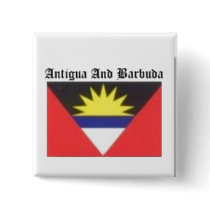 Antigua and Barbuda Coat of Arms T-shirt And Etc Pinback Button