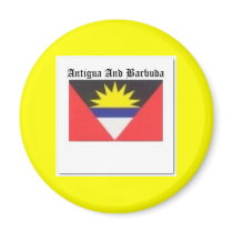 Antigua and Barbuda Coat of Arms T-shirt And Etc Fridge Magnets