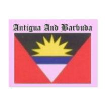 Antigua and Barbuda Coat of Arms T-shirt And Etc postcards by URBAN_world Antigua and Barbuda Coat of Arms T-shirt And Etc postcards