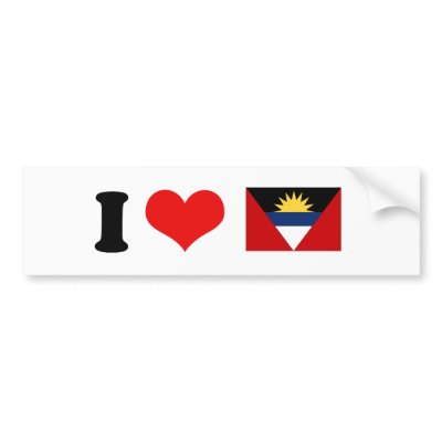 Antigua and Barbuda Flag Bumper Stickers by flagshirts