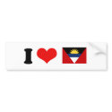 Antigua and Barbuda Flag bumper stickers by flagshirts Antigua and Barbuda Flag bumper stickers