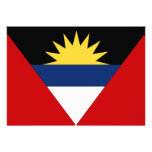Antigua and Barbuda Flag Custom Invitation