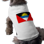 Antigua and Barbuda Flag Dog Tshirt