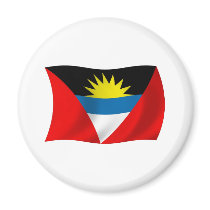 Antigua and Barbuda Flag Magnet by LivingFlags2 Antigua and Barbuda Flag Magnet