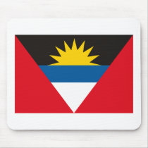 Antigua and Barbuda Flag Mousepad by FlagTshirts Antigua and Barbuda Flag Mousepad