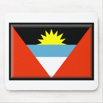 Antigua and Barbuda Flag mousepads by jacinto888 Antigua and Barbuda Flag mousepads