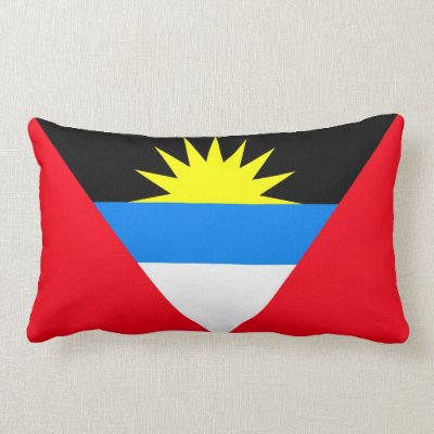 Antigua and Barbuda flag Pillows by GeoKip