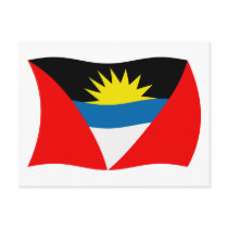 Antigua and Barbuda Flag Postcard