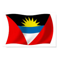 Antigua and Barbuda Flag Poster Print by LivingFlags2 Antigua and Barbuda Flag Poster Print