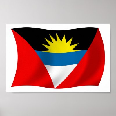 Antigua and Barbuda Flag Poster Print by LivingFlags2