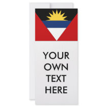 Antigua and Barbuda Flag Rack Card