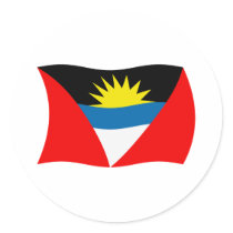 Antigua and Barbuda Flag Sticker by livingflags Antigua and Barbuda Flag Sticker