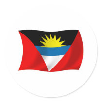 Antigua and Barbuda Flag Sticker by LivingFlags2 Antigua and Barbuda Flag Sticker