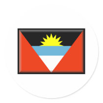 Antigua and Barbuda Flag stickers by jacinto888 Antigua and Barbuda Flag stickers