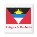 Antigua and Barbuda Flag with Name magnets by Vexillophile Antigua and Barbuda Flag with Name magnets