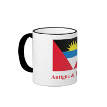 Antigua and Barbuda Flag with Name Mugs
