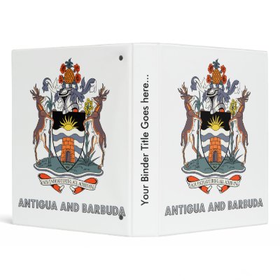 Antigua And Barbuda High Quality Coat of Arms Binders by representmycountry