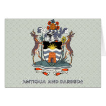 Antigua And Barbuda High Quality Coat of Arms Greeting Cards