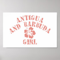 Antigua and Barbuda Pink Girl Print
