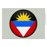 Antigua And Barbuda quality Flag Circle Cards