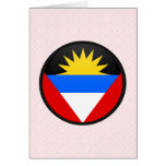 Antigua And Barbuda quality Flag Circle Cards