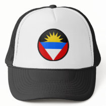 Antigua And Barbuda quality Flag Circle Trucker Hat