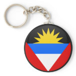 Antigua And Barbuda quality Flag Circle Keychain