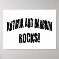 Antigua and Barbuda Rocks! Poster