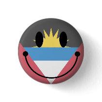 Antigua and Barbuda Smiley Button