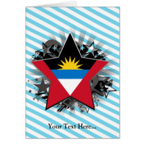 Antigua and Barbuda Star Greeting Cards