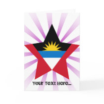 Antigua+and+Barbuda Star Greeting Card