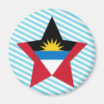 Antigua+and+Barbuda Star Fridge Magnet