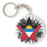 Antigua and Barbuda Star Key Chain