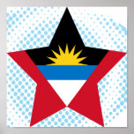 Antigua+and+Barbuda Star Print