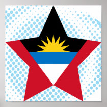Antigua+and+Barbuda Star Print