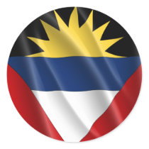 ANTIGUA AND BARBUDA ROUND STICKERS
