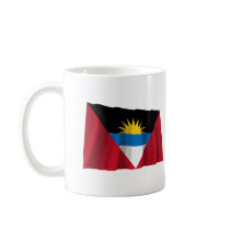 Antigua and Barbuda Waving Flag mugs by Vexillophile Antigua and Barbuda Waving Flag mugs