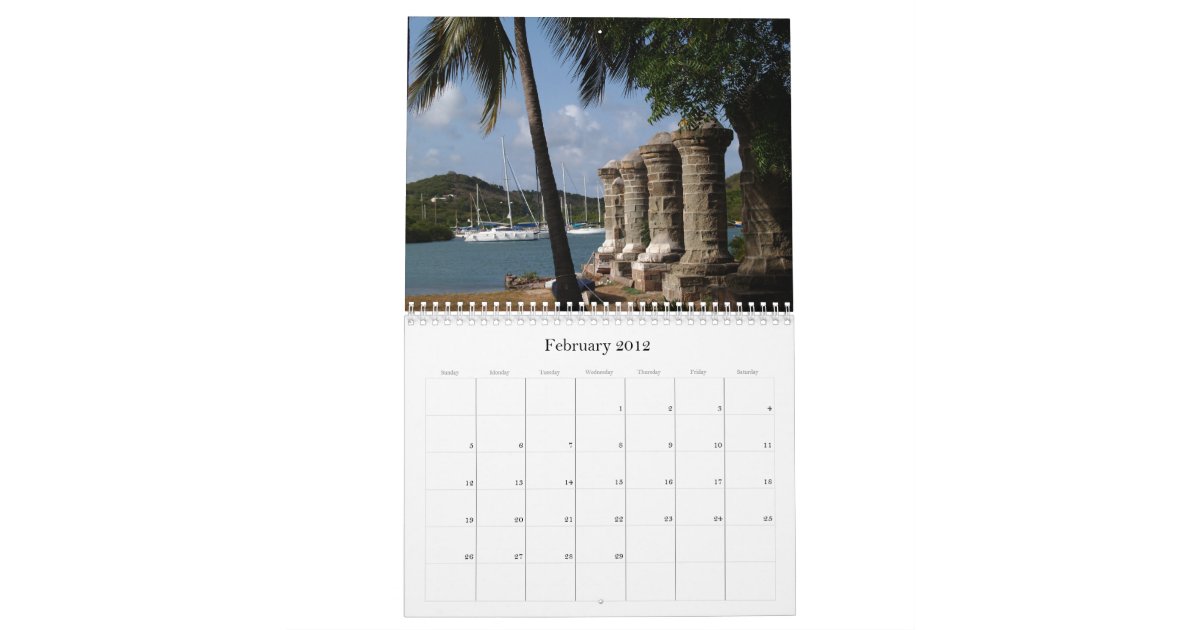 Antigua Barbuda Calendar | Zazzle