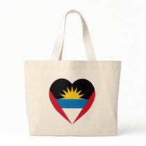 Antigua & Barbuda Flag Heart bags by Vexillophile Antigua & Barbuda Flag Heart bags
