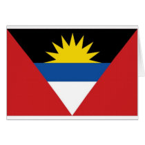 Antigua Barbuda National Flag Greeting Card