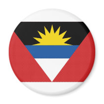 Antigua Barbuda National Flag Refrigerator Magnet