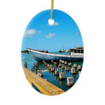 Antigua Dock Christmas Ornament