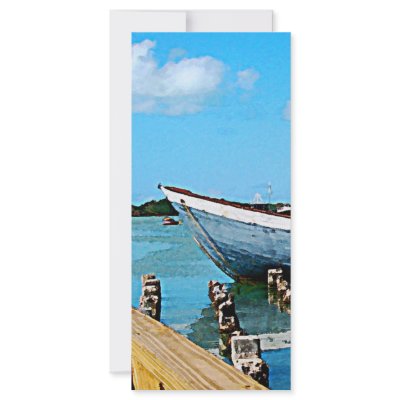 Antigua Dock Custom Rack Card by SusanSavad